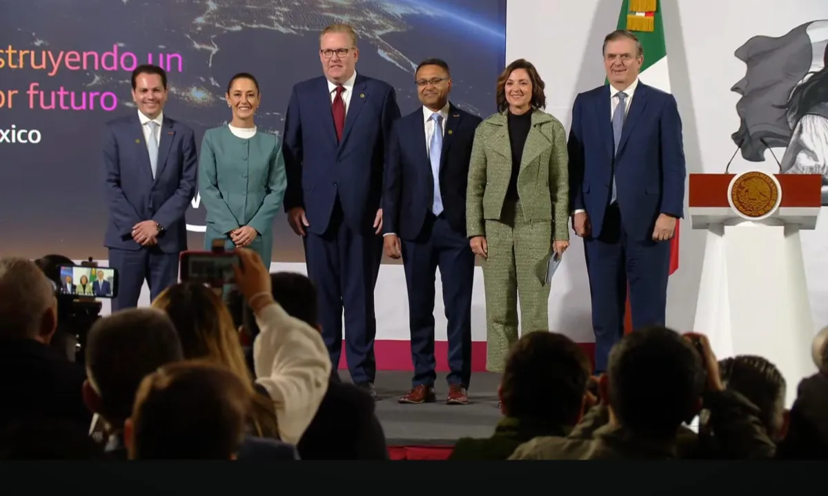 AWS en la Mañanera, conferencia de la Presidenta de Mexico