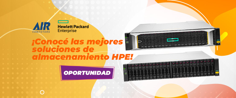 ¡Conoce las mejores soluciones de almacenamiento HPE!