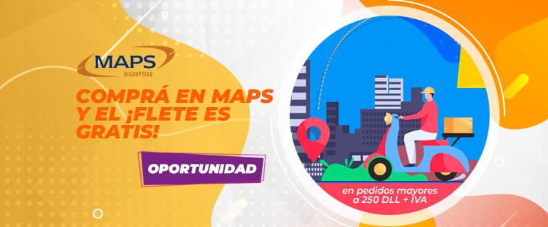 Comprá en MAPS y el ¡flete es gratis!