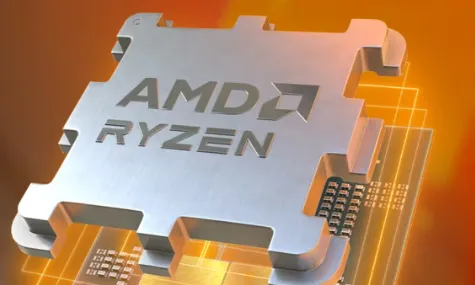 En el stand se mostraron procesadores de la Serie AMD Ryzen 7000