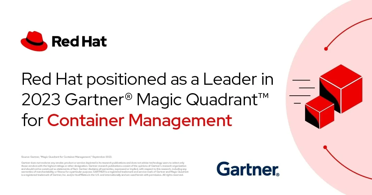 Red Hat, líder en gestión de contenedores según Gartner