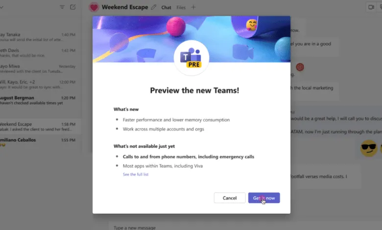 Nuevo Microsoft Teams: más rápido y eficiente