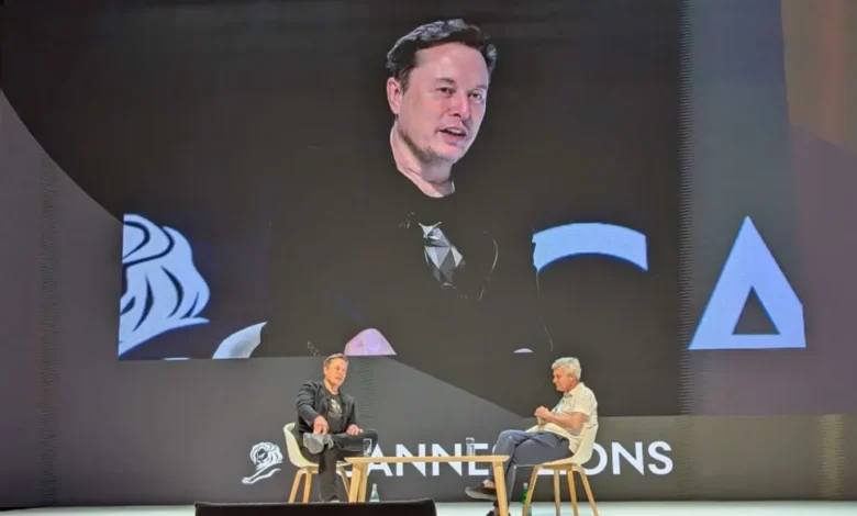 Elon Musk habló sin filtros en Cannes Lions 2024: IA, robots y más