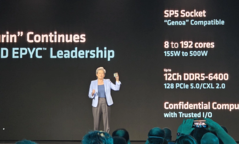 AMD revela oficialmente la 5ta generación de procesadores EPYC 9005 Series