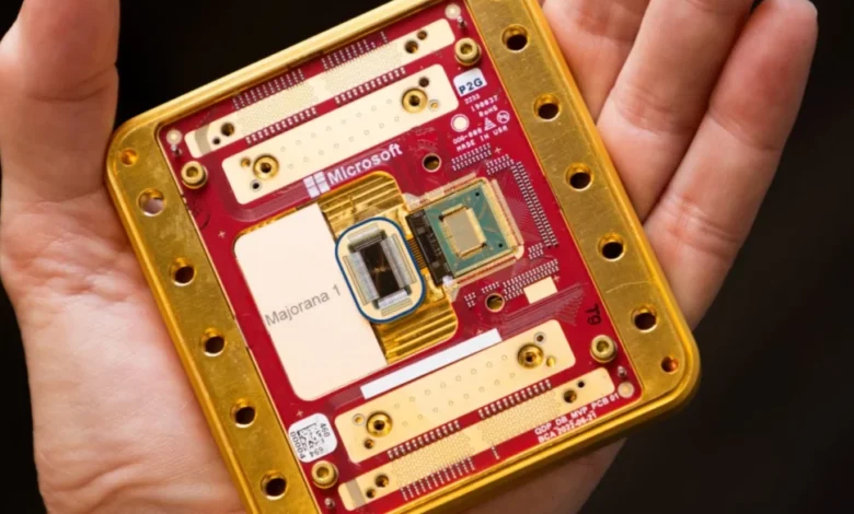 El chip Majorana de Microsoft.